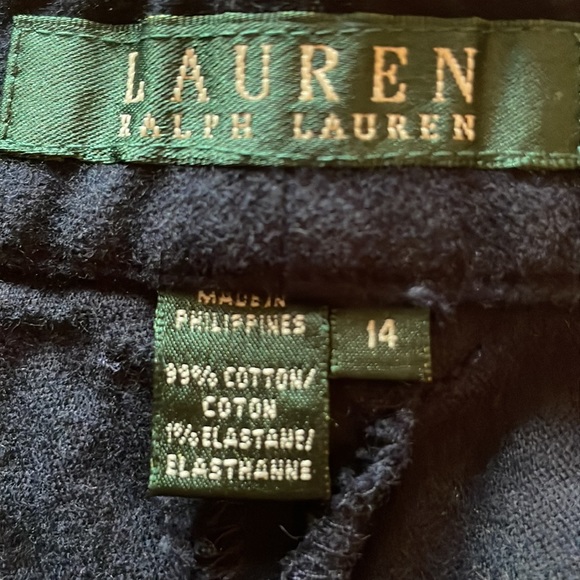 Lauren Ralph Lauren Navy Blue Flare Pants Size 14 - Picture 4 of 8